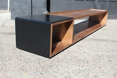Tray Style Walnut Coffee Table